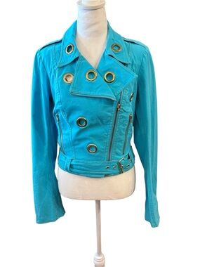 Betsey Johnson Y2K Era Sample MC Grommet Jacket Size 4